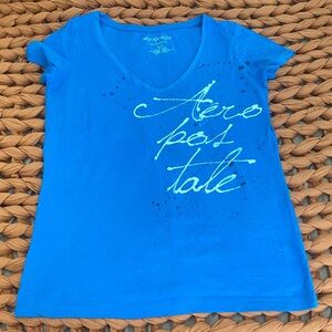 Aeropostale Women’s Vintage Blue Graphic Tee